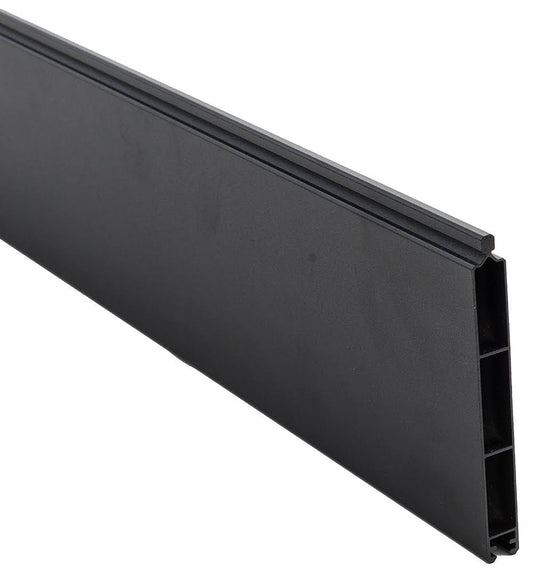 0.41 Ft. X 5.91 Ft. Euro Style Black Aluminum Metal Fence Panel