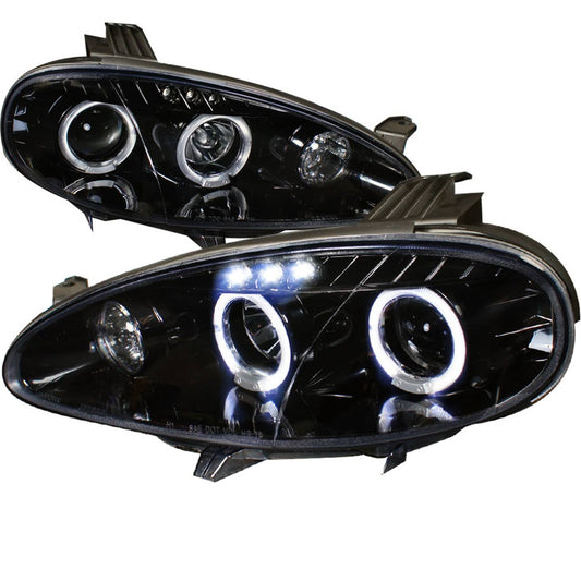 01-05 Mazda Miata Spec-D Tuning Glossy Black With Smoke Lens Projector Headlights - Lhp-Mx501g-Tm